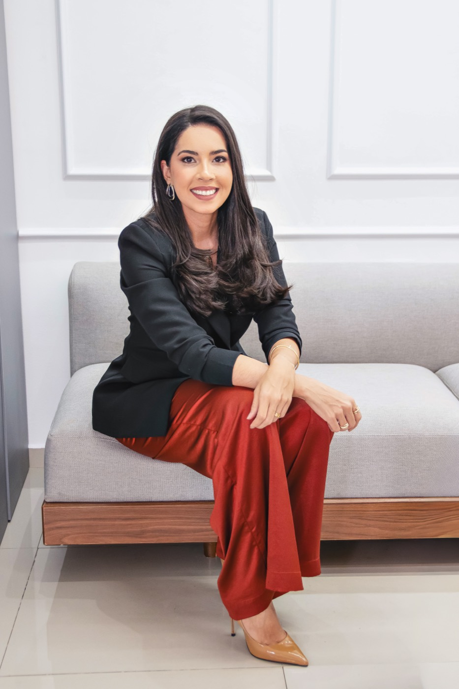 Amanda Egert, advogada empresarial, no escritório do Green Design Office em Santana, Zona Norte de São Paulo